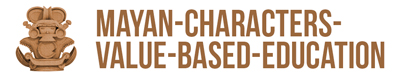 mayan-characters value based education logo